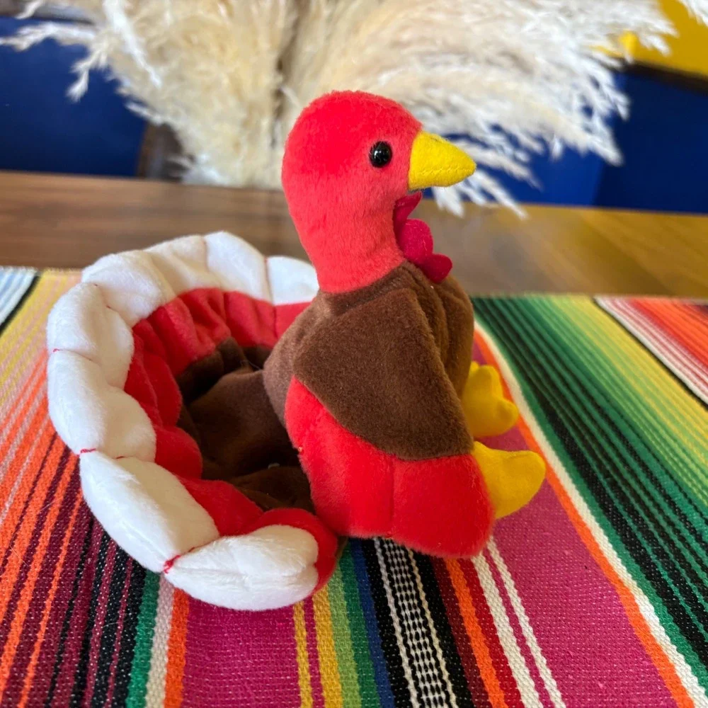 Ty Beanie Baby Gobbles the Turkey 1996 Vintage Plush Style 4034 with Tags